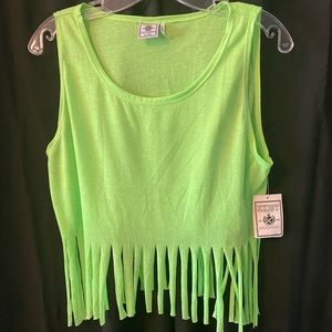 🎽NWT Exist Miami Woman’s Fringe Tank Top Size L